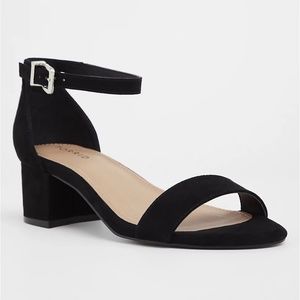 Torrid Black Faux Suede Block Heels